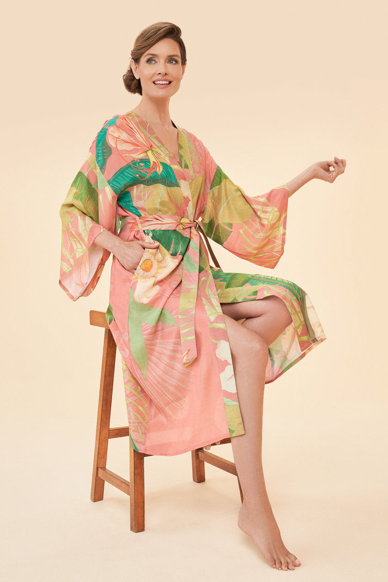 Powder Kimono Gown - Tropical Candy
