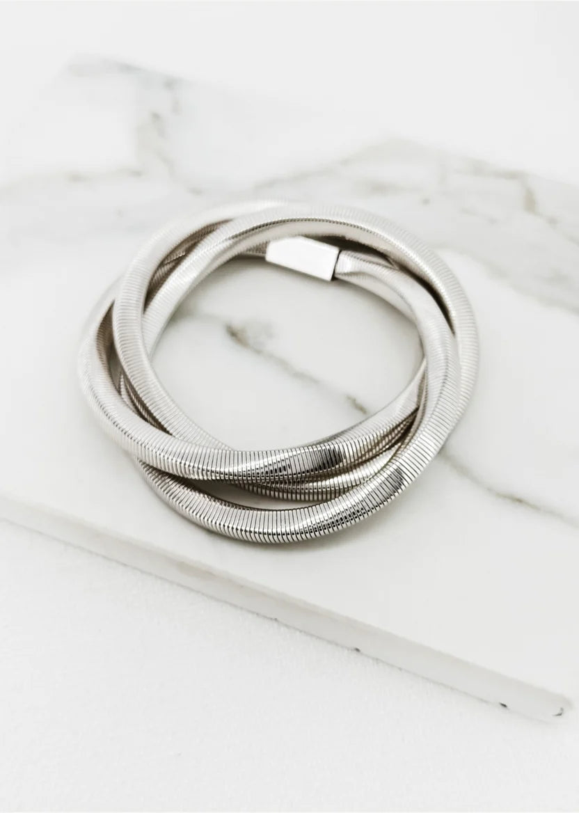 Envy Twisted Bracelet Silver