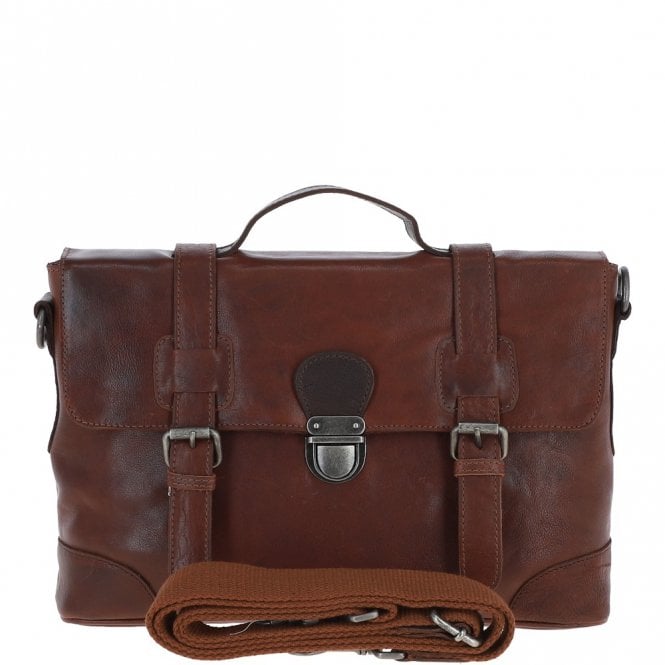 Ashwood Leather 4553 Messenger Bag In Tan