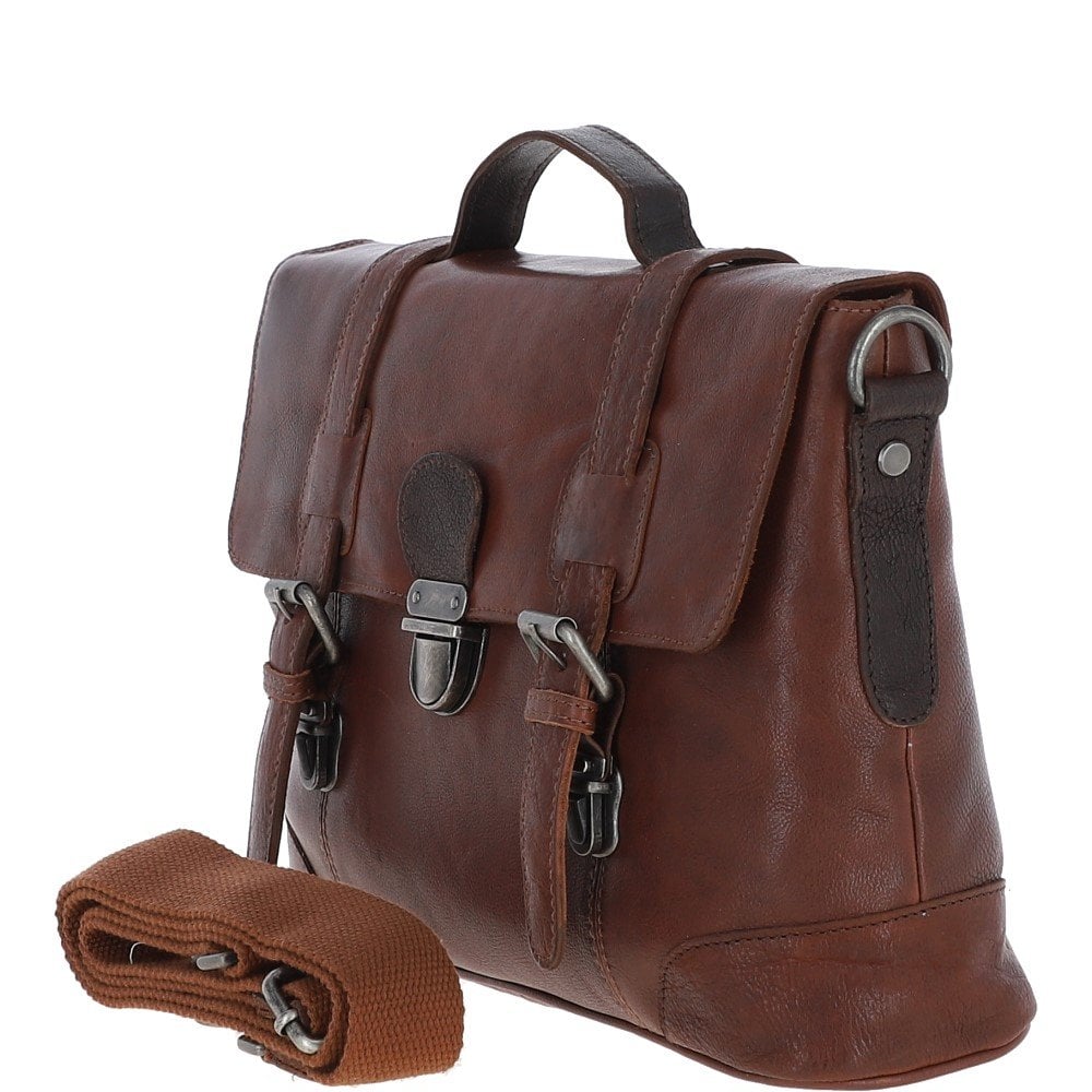 Ashwood Leather 4553 Messenger Bag In Tan