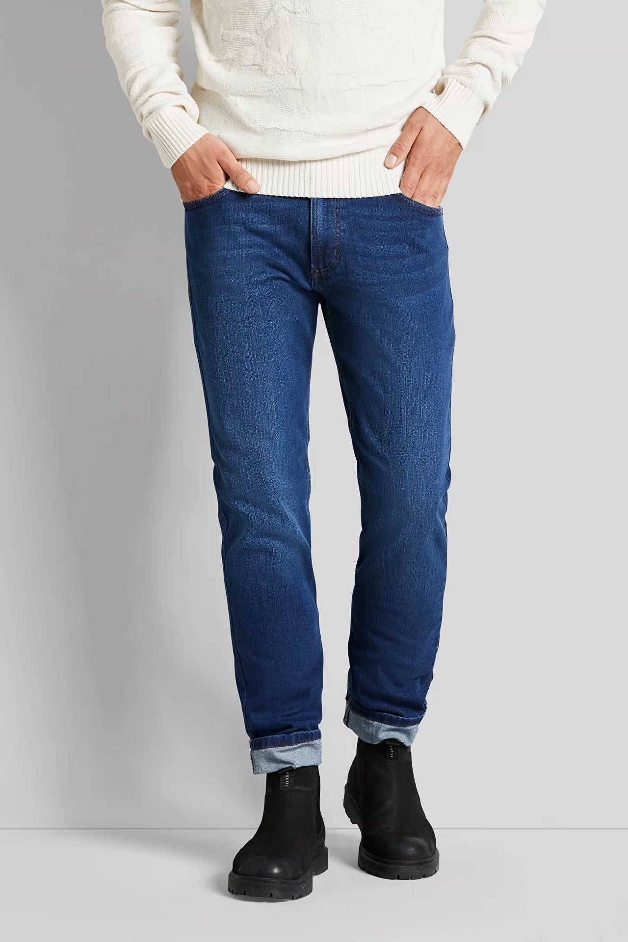 Bugatti Men's Regular Fit Lighter Stonewash Jeans