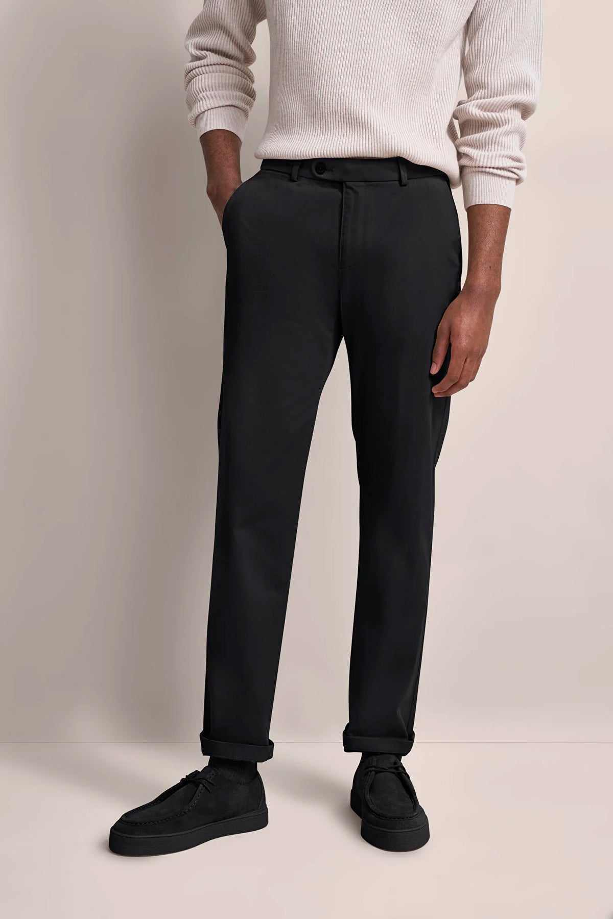 Bugatti Black Smart Trousers