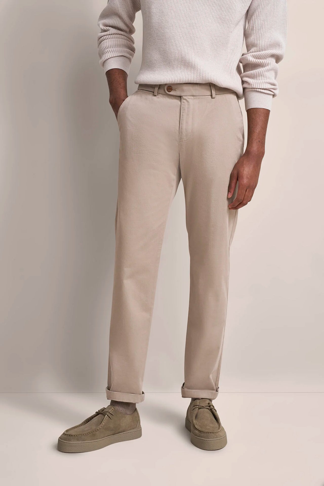 Bugatti Mens Casual Trousers - Beige