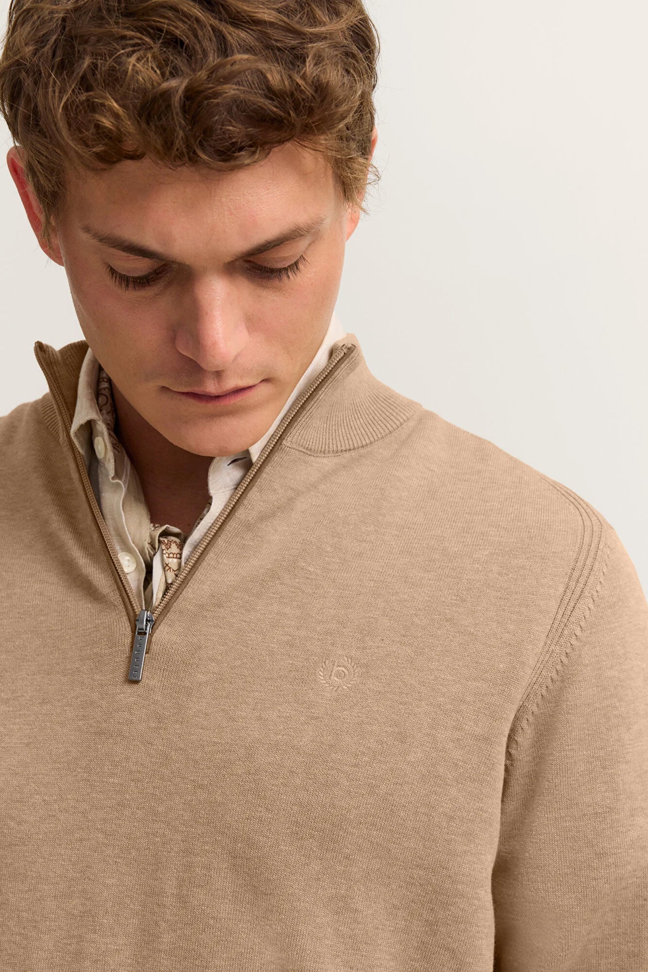 Bugatti Mens Jumper - Beige
