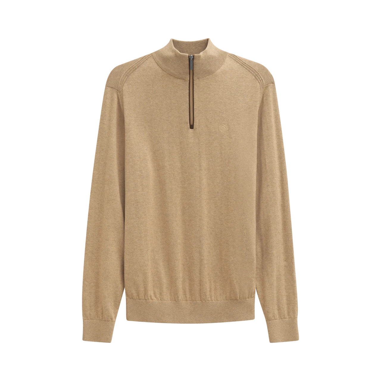 Bugatti Troyer Half Zip Jumper - Beige
