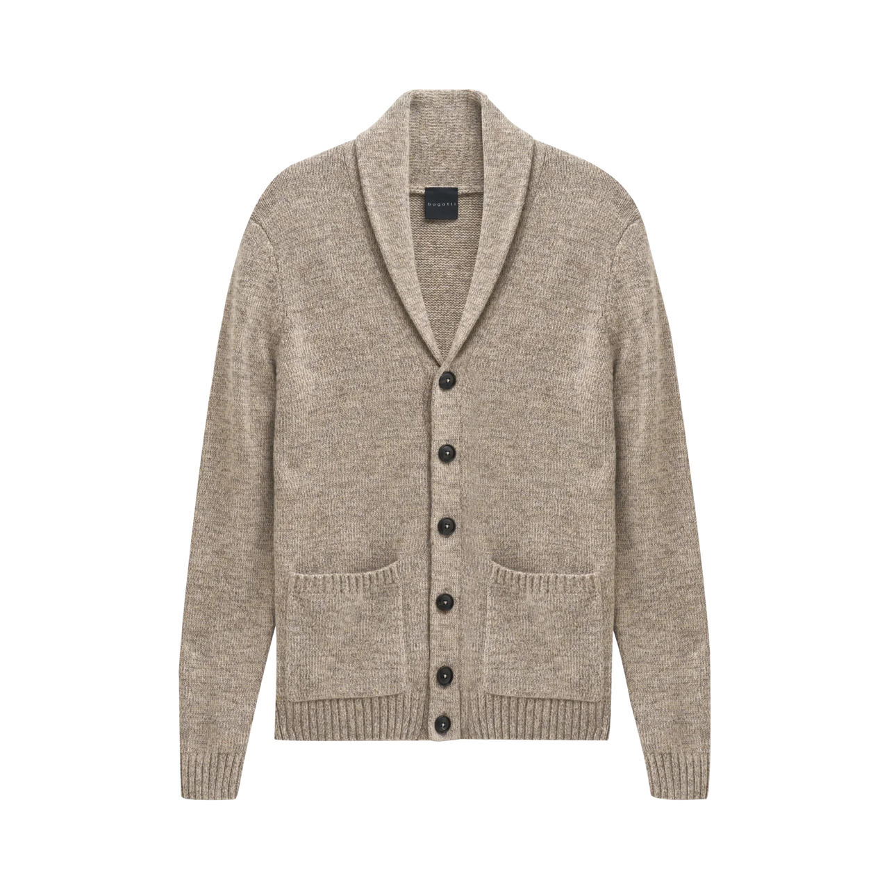 Bugatti Beige Textured Button Cardigan