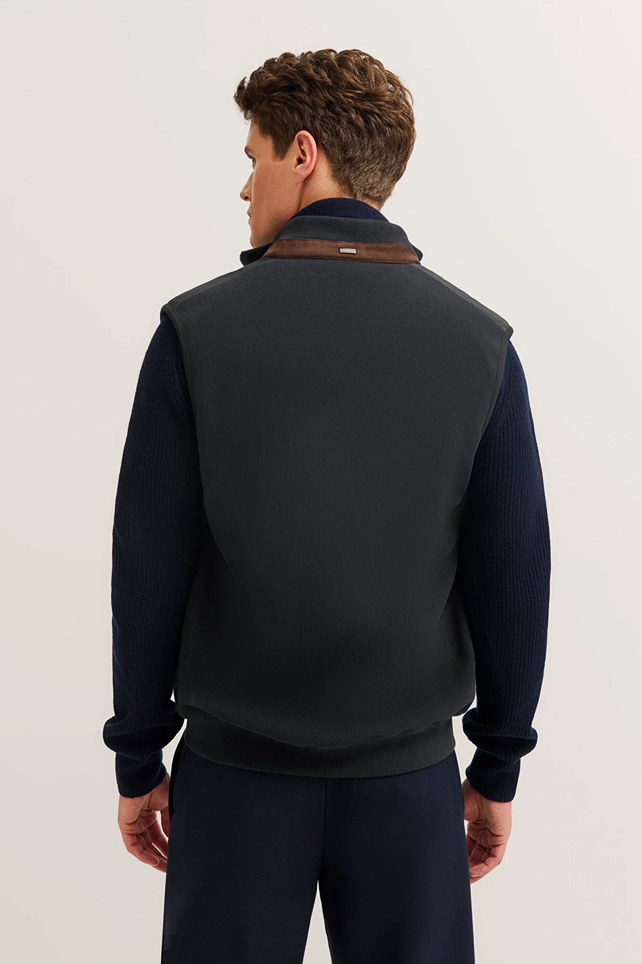 Bugatti Navy Blue Padded & Knitted Gilet