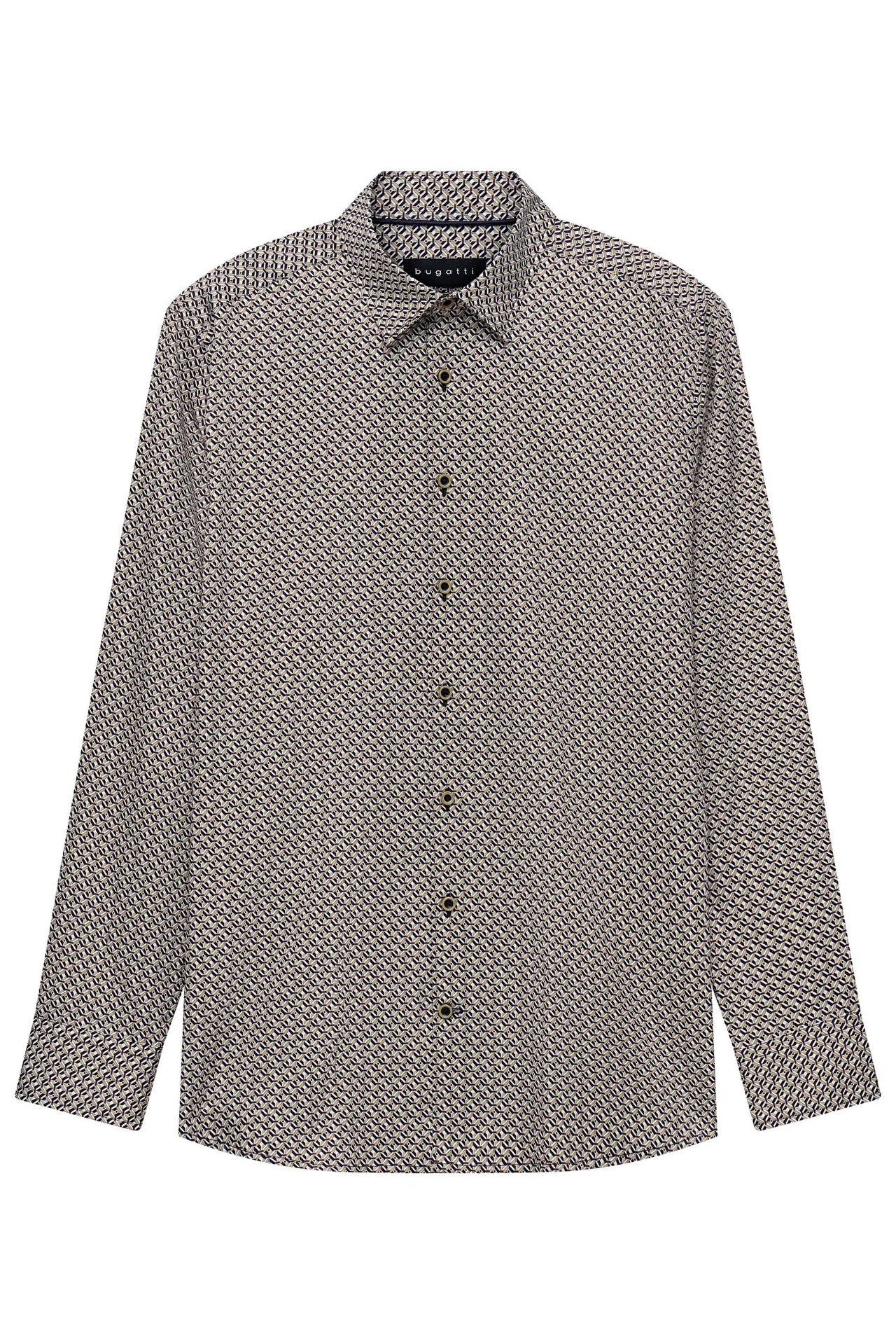 Bugatti Mens Casual Shirt - Olive