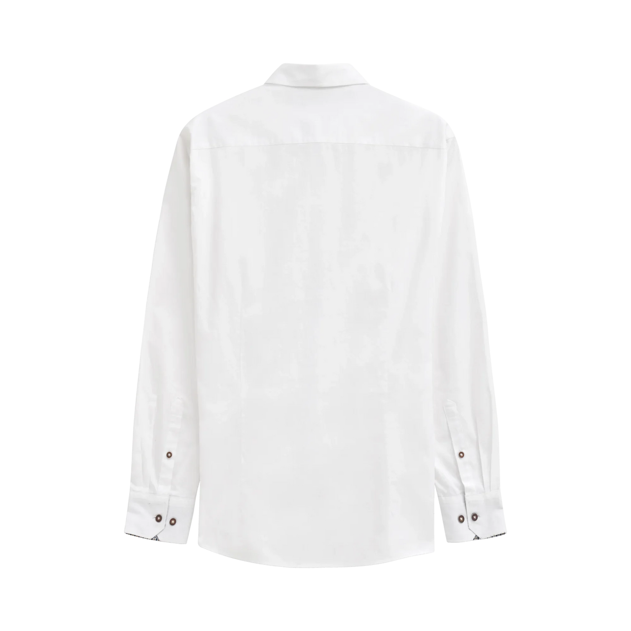 Bugatti White Casual Long Sleeve Shirt