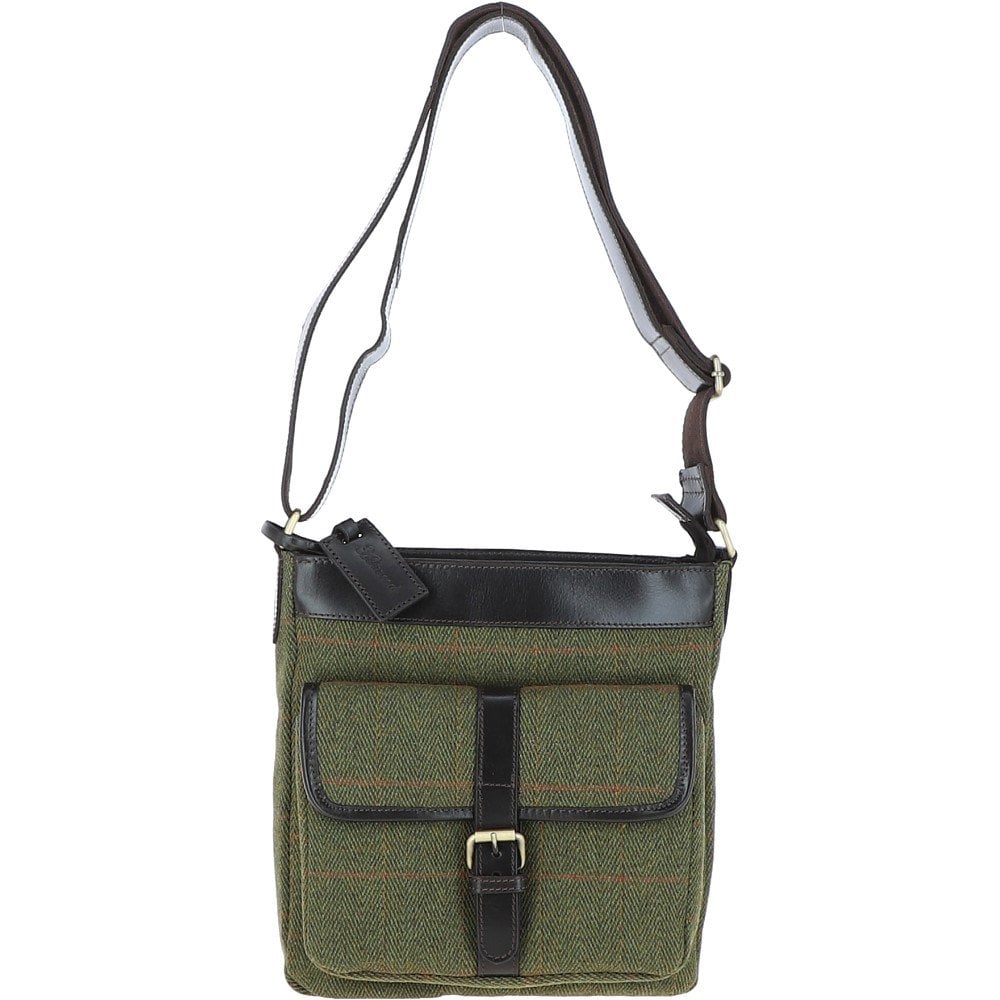 Ashwood Leather Oxford Doug Tweed Body Bag