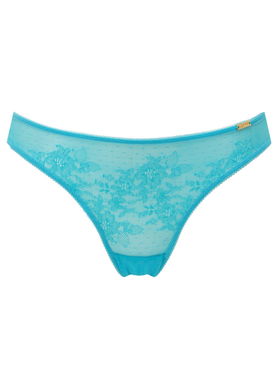Gossard Glossies Lace Brief - Turquoise