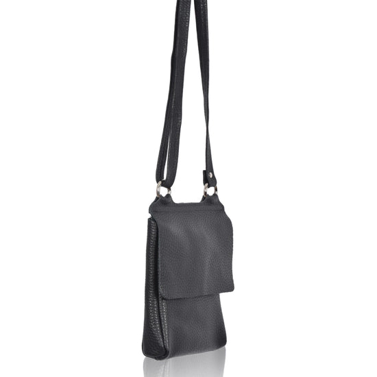 Owen Barry Leather Crossbody Bison Black Bag
