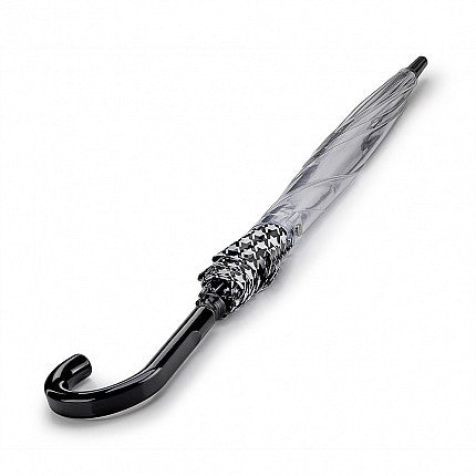 Fulton Birdcage Umbrella - Houndstooth Border