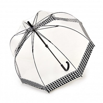 Fulton Birdcage Umbrella - Houndstooth Border