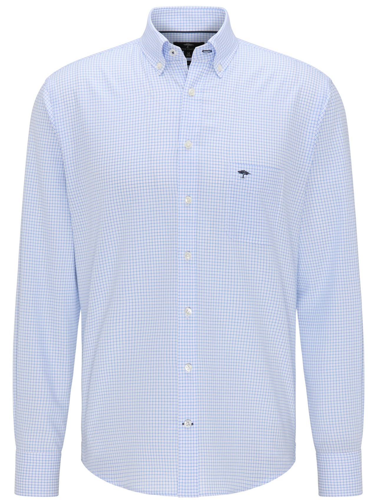 Fynch Hatton All Season Oxford Shirt - Blue Check