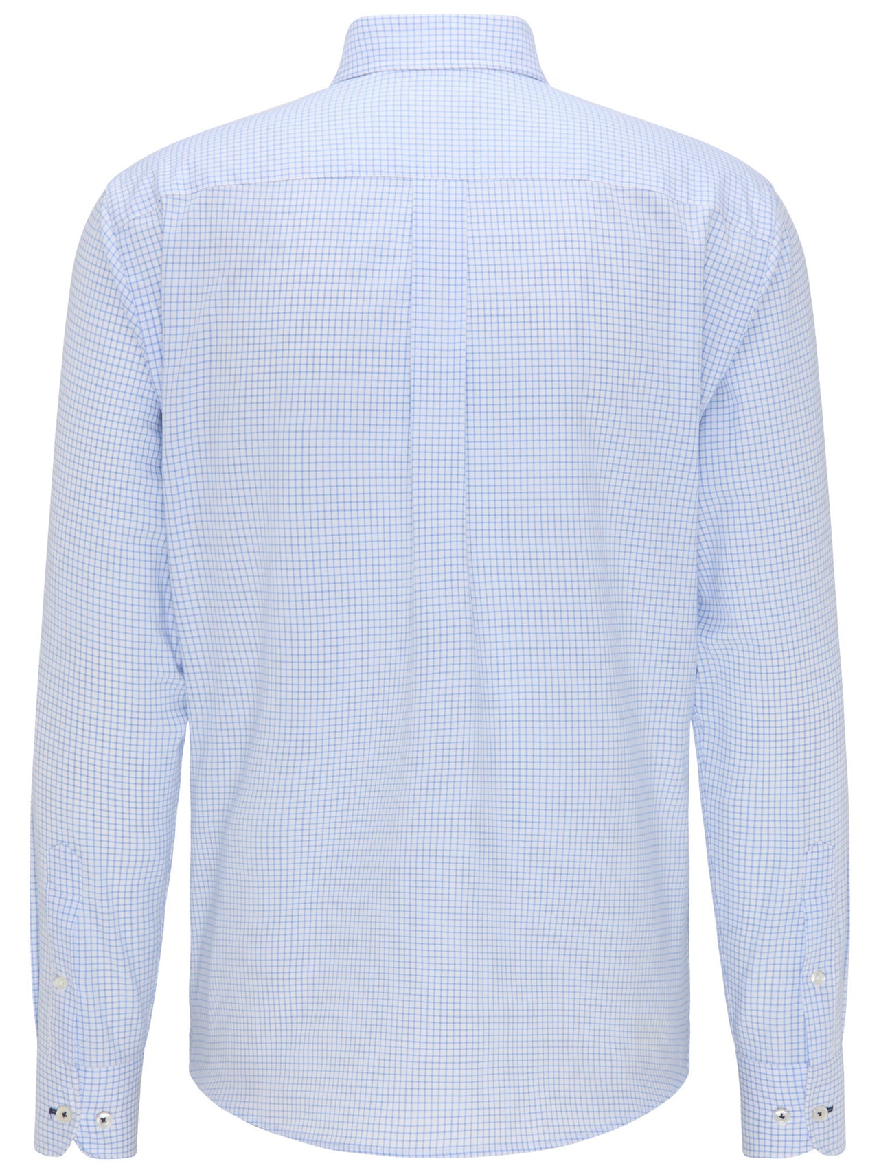 Fynch Hatton All Season Oxford Shirt in Blue Check