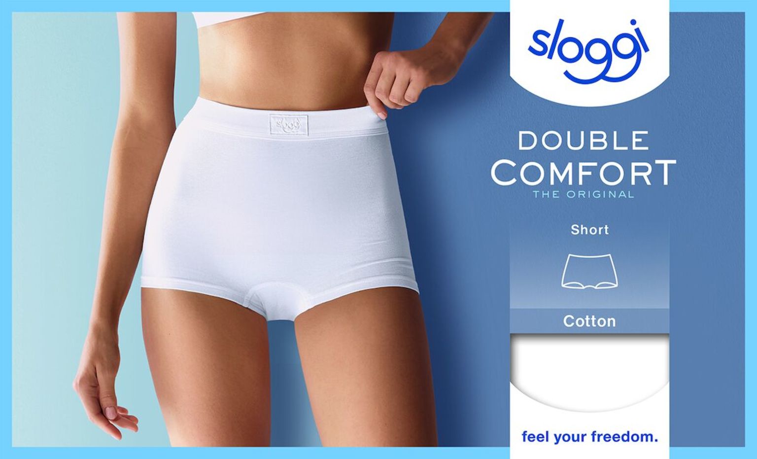 Sloggi Double Comfort White Shorts