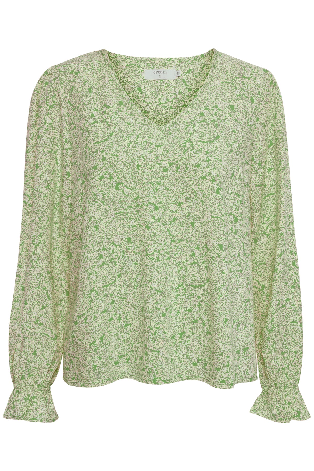 Cream VIMMA Blouse - Flourite Green
