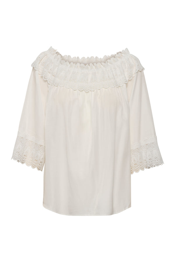 Cream BEA Snow White Blouse