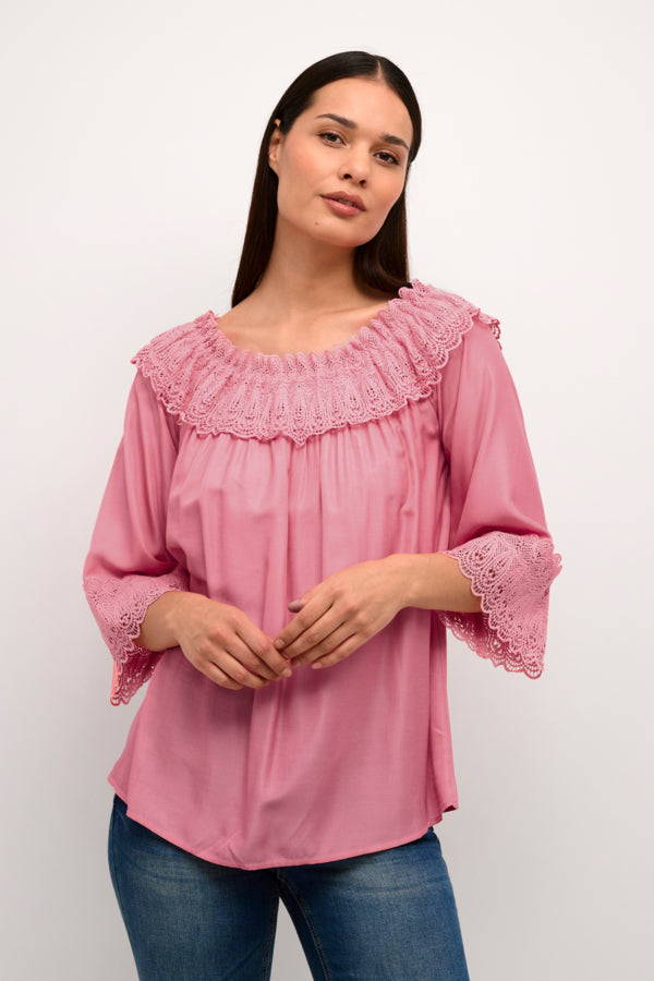 Cream BEA Flowering Ginger Blouse