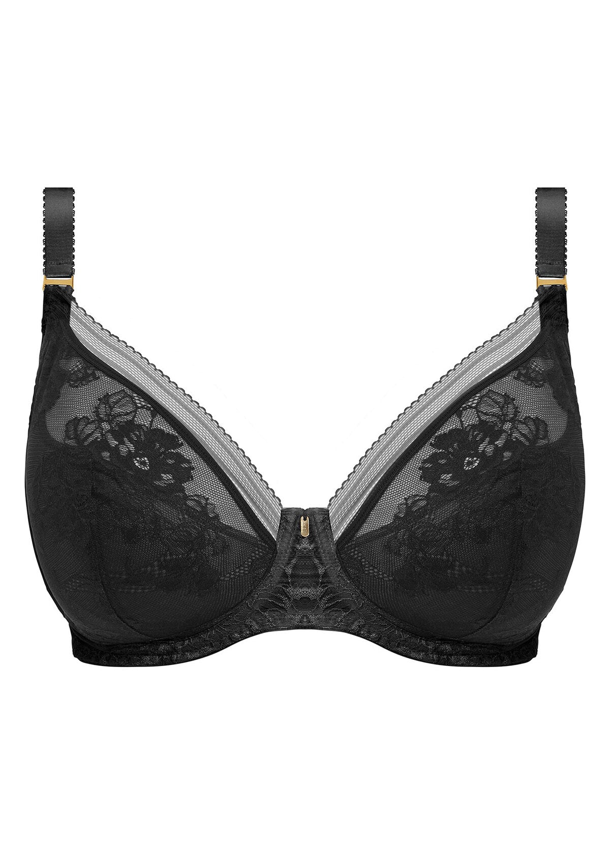 Fantasie Fusion Lace Black UW Padded Plunge Bra