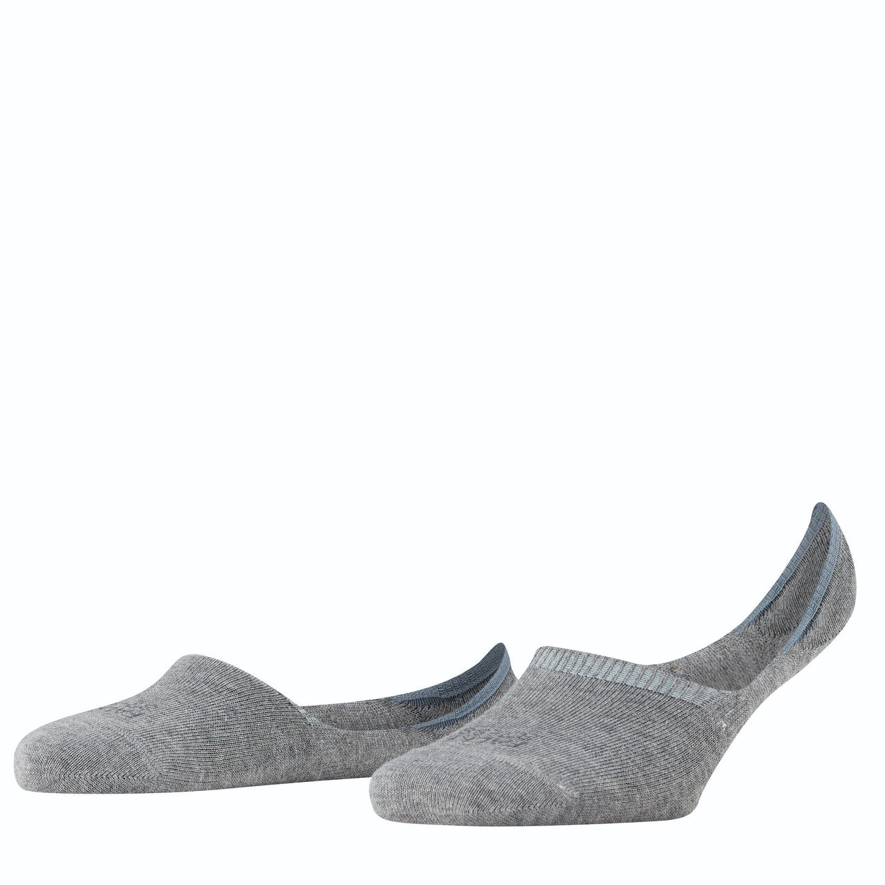 Falke Step High Cut Women No Show Socks - Light Grey Melange