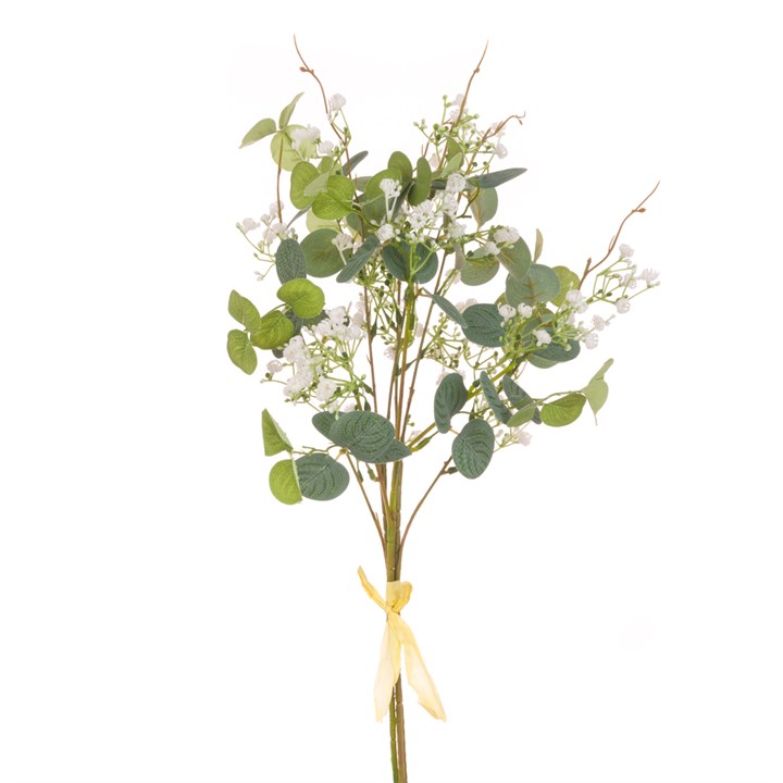 Florasilk Gypso & Eucalyptus Bundle 55cm