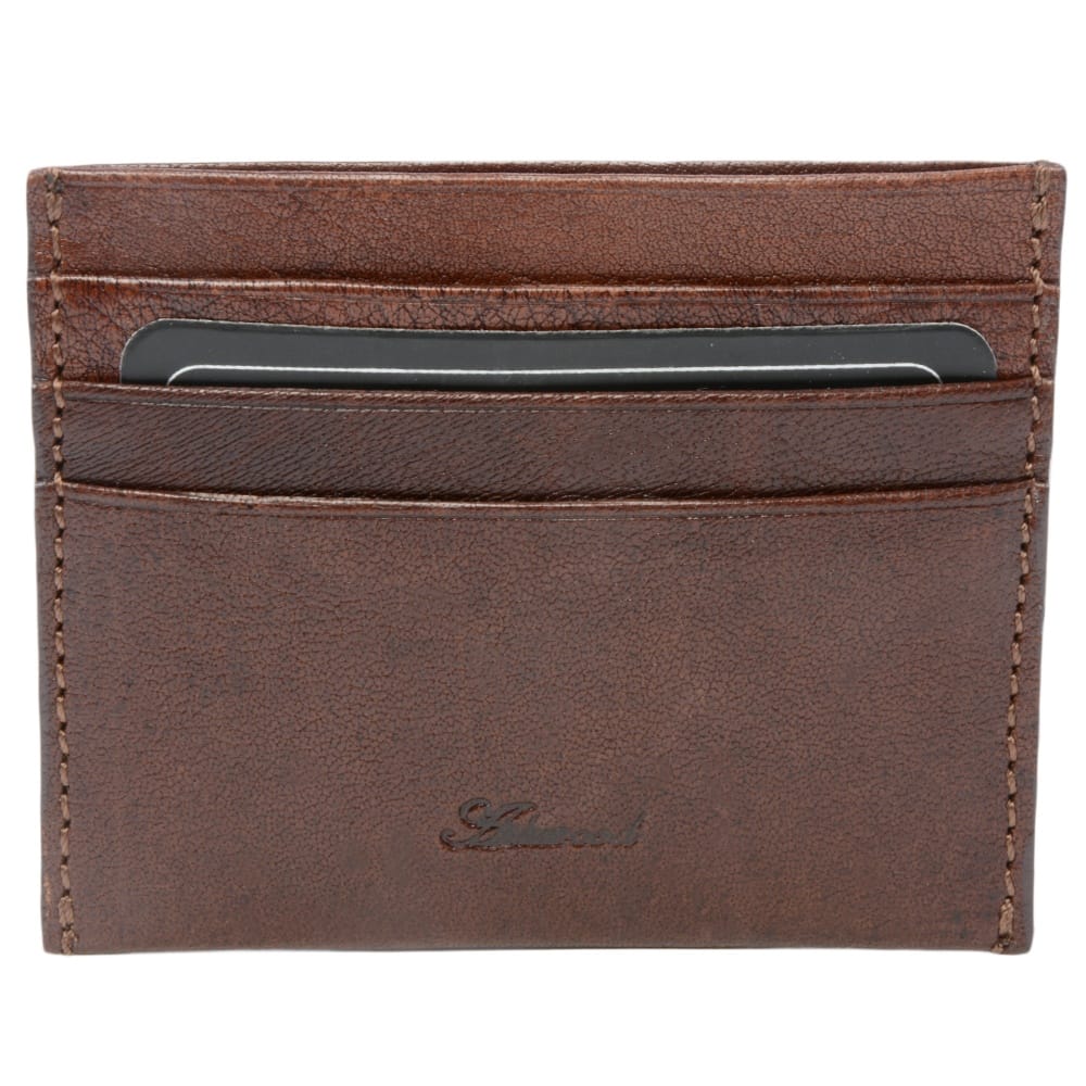 Ashwood Leather Kingston Brown Card Holder