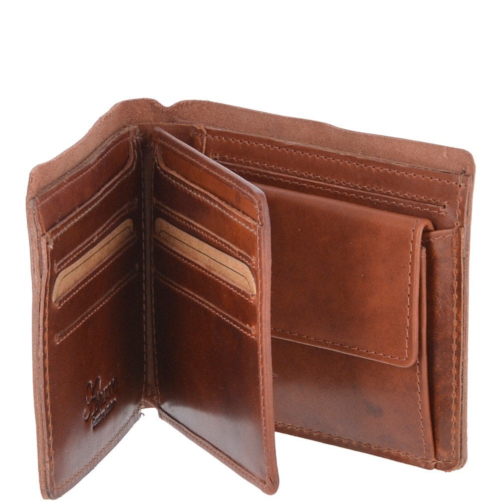 Ashwood Leather Kingsbury Chestnut 8 Card Bifold Wallet