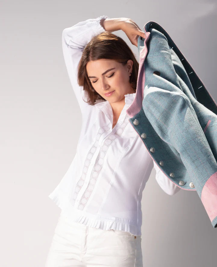 Welligogs Phoebe White Frill Shirt