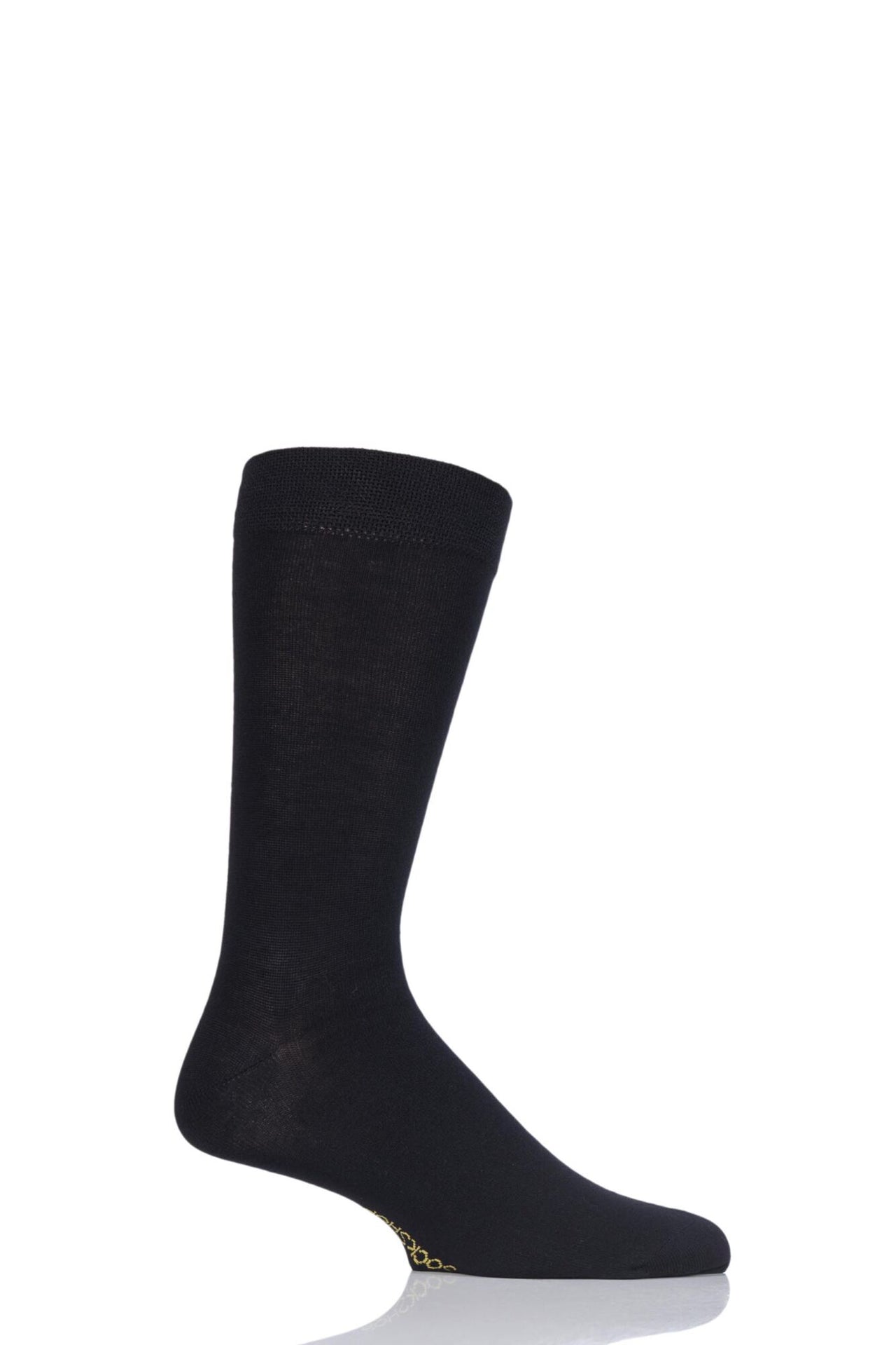 1 Pair Sockshop Back Bamboo Socks - Black