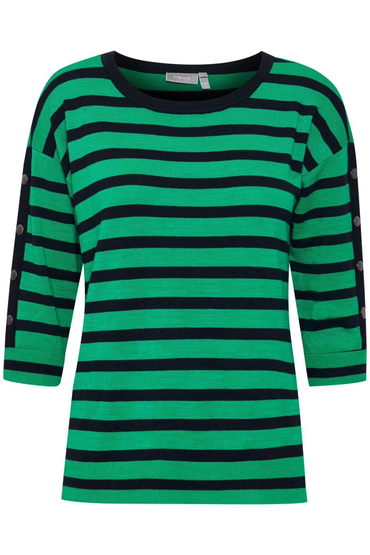 Fransa Besmock Jumper - Holly Green Mix