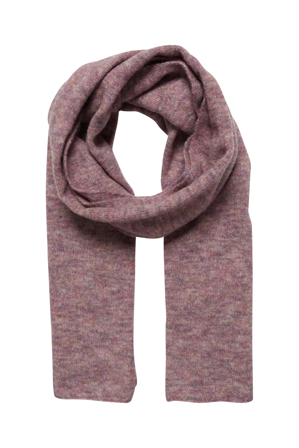 Fransa SANDY Scarf - Black Plum Melange