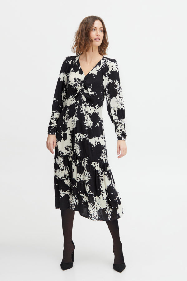 Fransa Zille Dress - Black Mix
