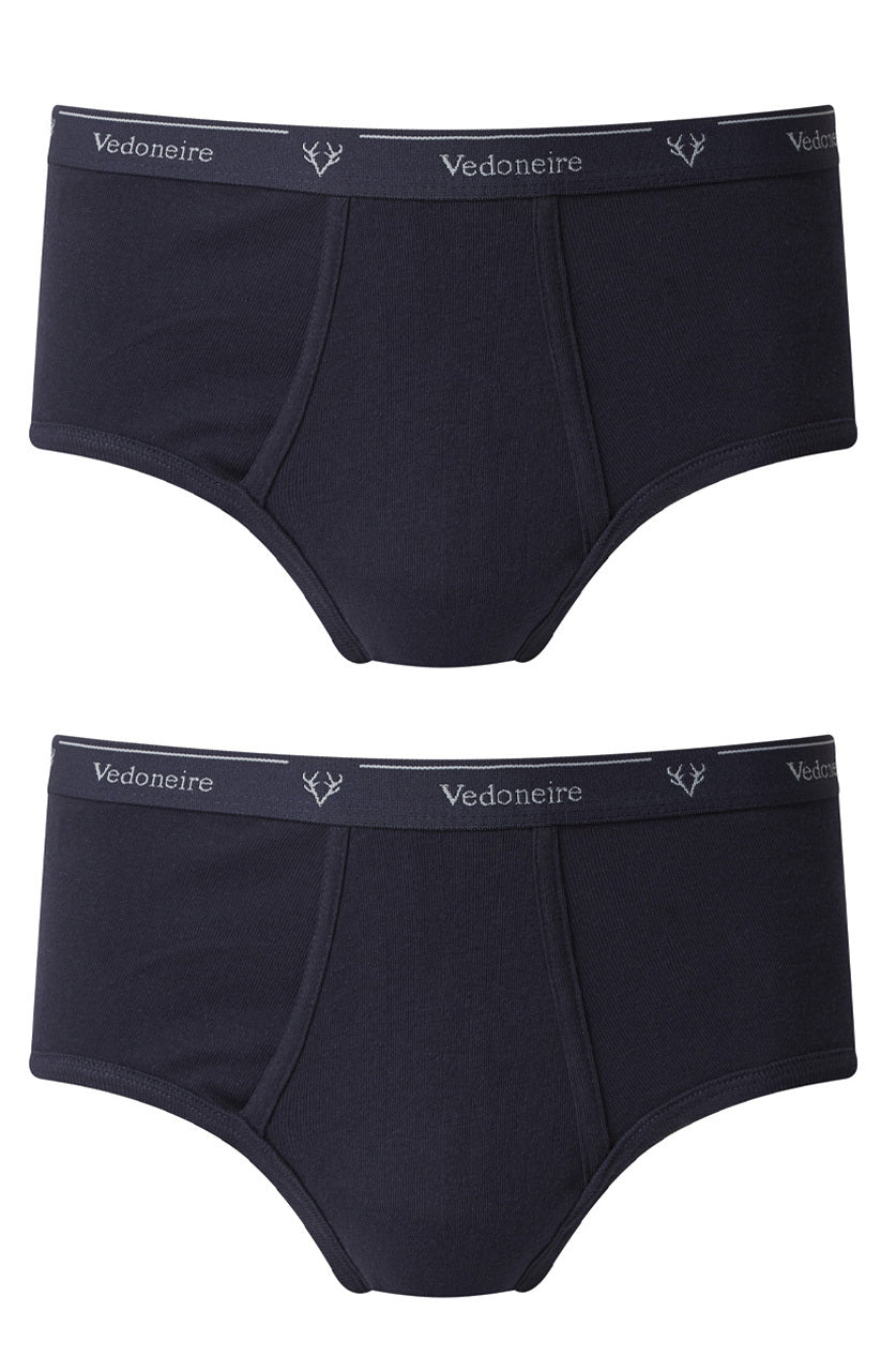 Vedoneire Men's Navy Briefs Two Pack - Navy