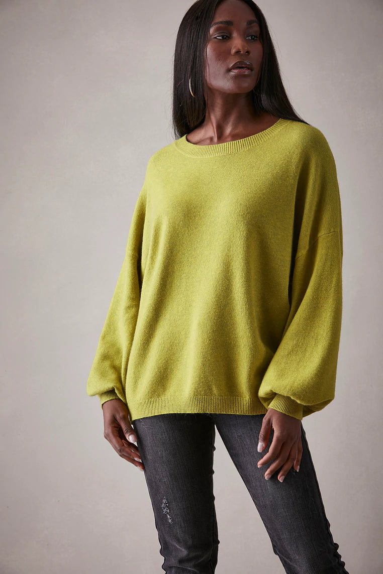 Eb&Ive Raine Knitted Top -Chartreuse