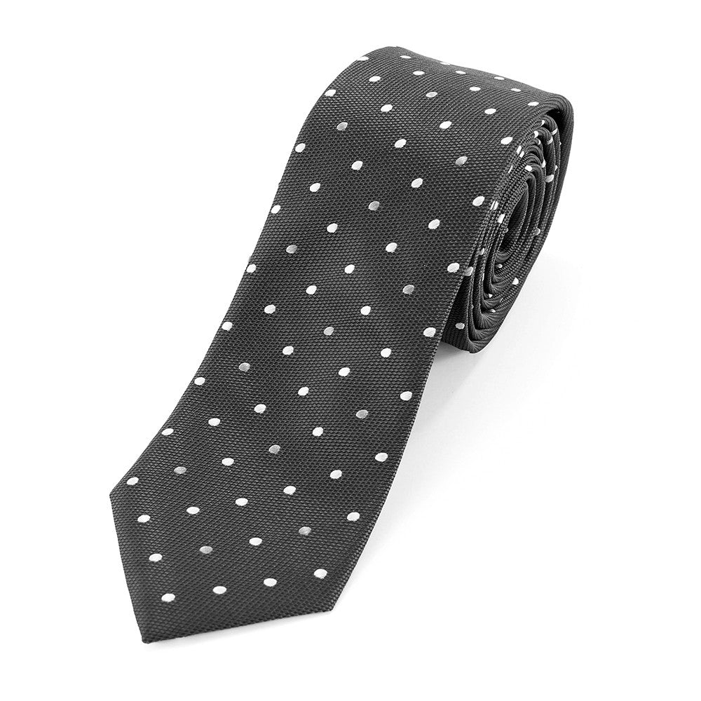 Sophos Polka Dot Microfibre Black Tie