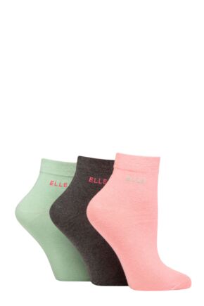 Elle 3 Pairs of Cotton Socks - Meadow