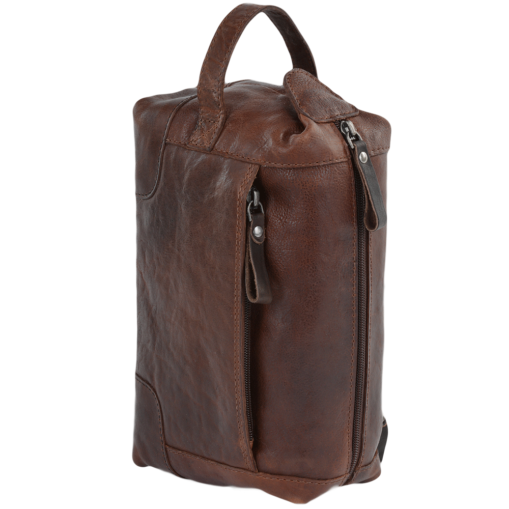 Ashwood Leather Stratford Tan Wash Bag