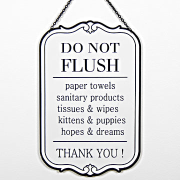 Originals Do Not Flush Sign
