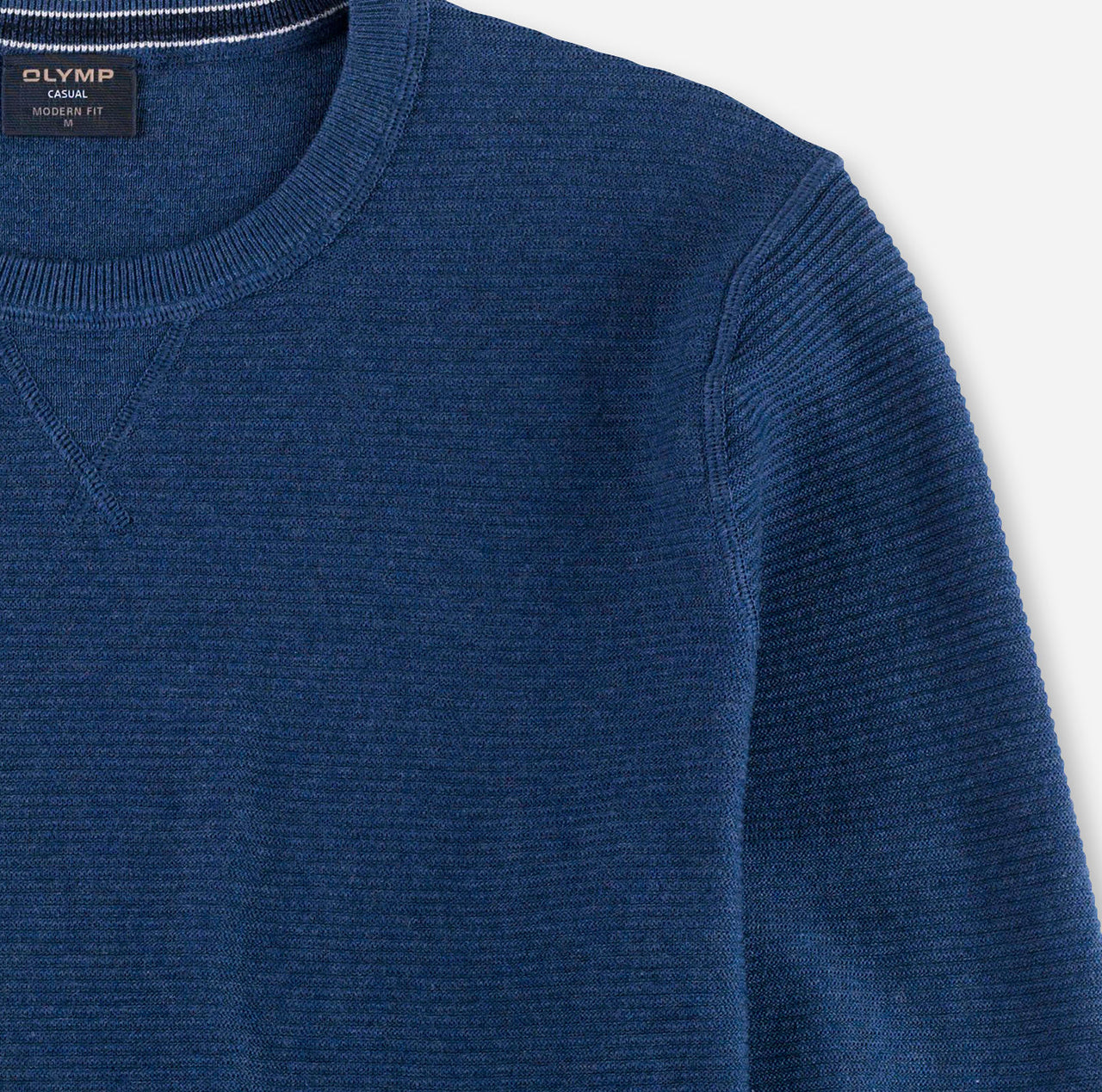 Olymp Blue Crew Neck Pullover