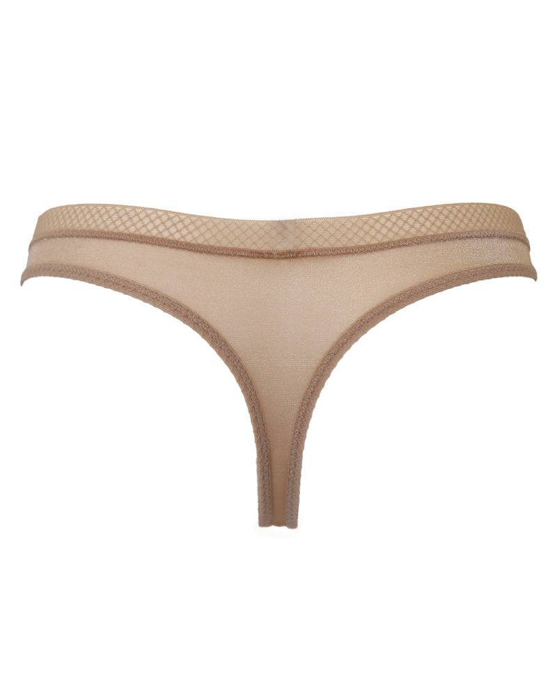 Gossard Glossies Sheer Thong - Nude