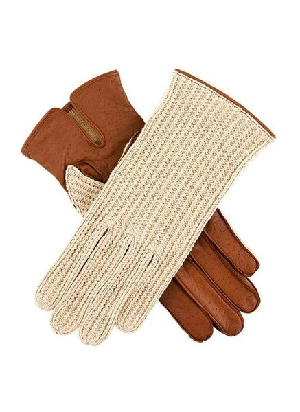 DENTS Cognac Acrylic Lined Double-Sided Gloves