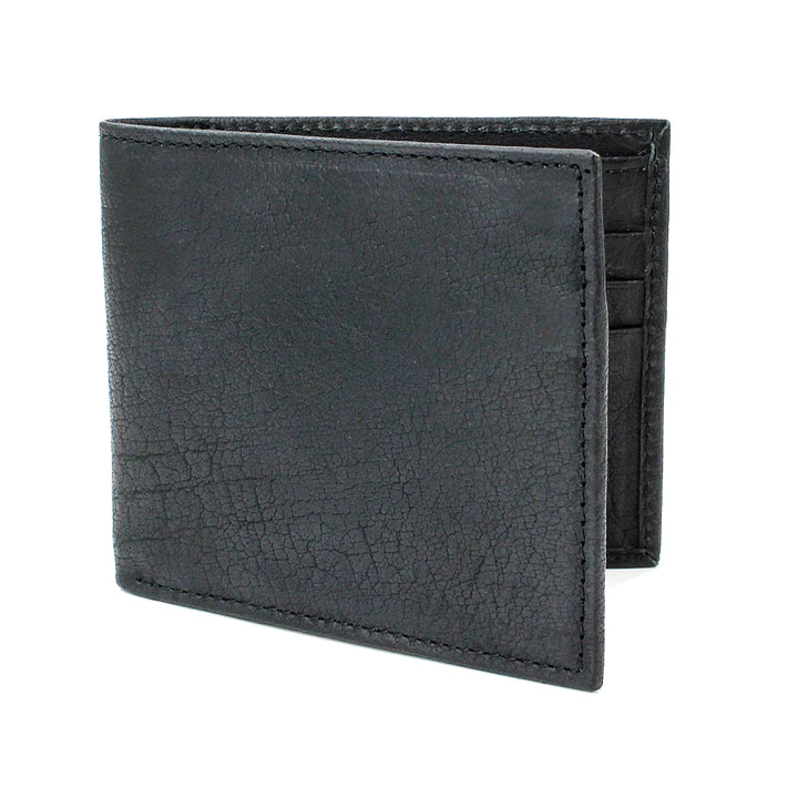 Sophos Black Grain Leather Bifold Wallet