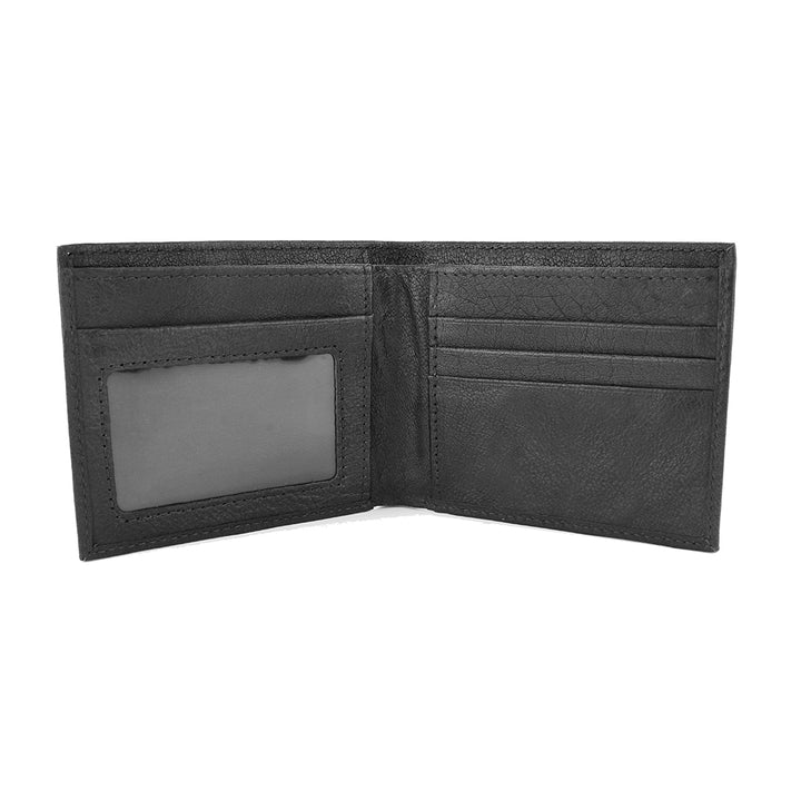 Sophos Black Grain Leather Bifold Wallet