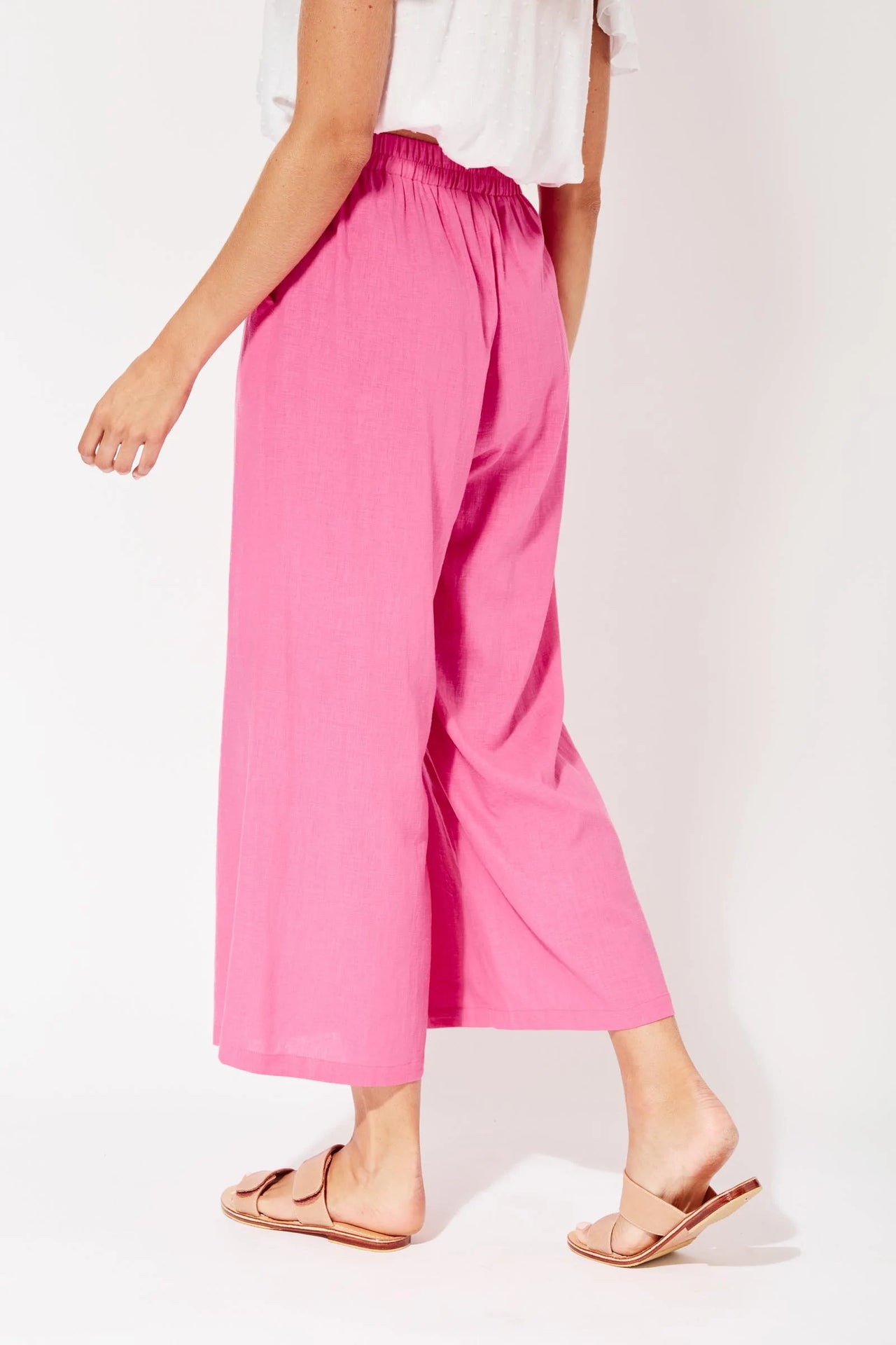 Haven St Barts Flamingo Cropped Trousers