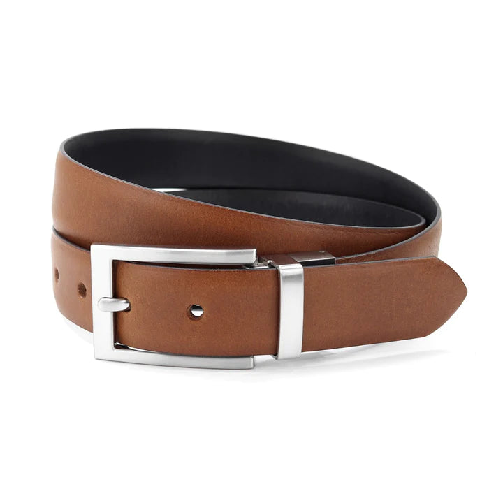 Sophos Brown/Black Reversible Leather Belt