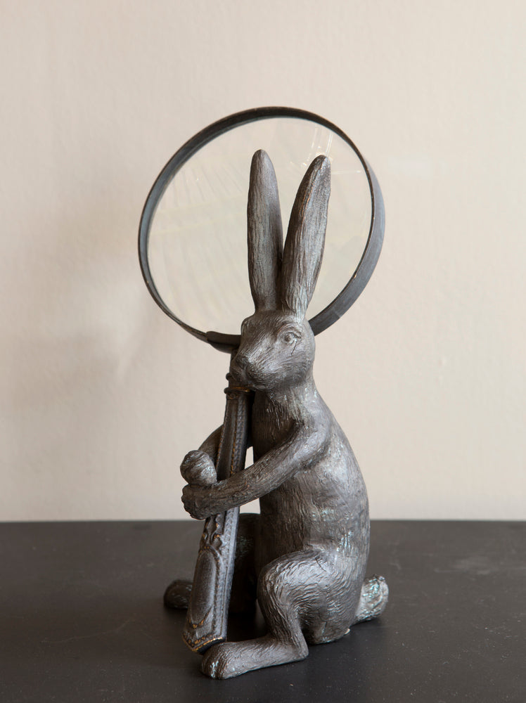 London Ornaments Rabbit Magnifying Glass