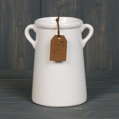 Satchville 14cm White Vase