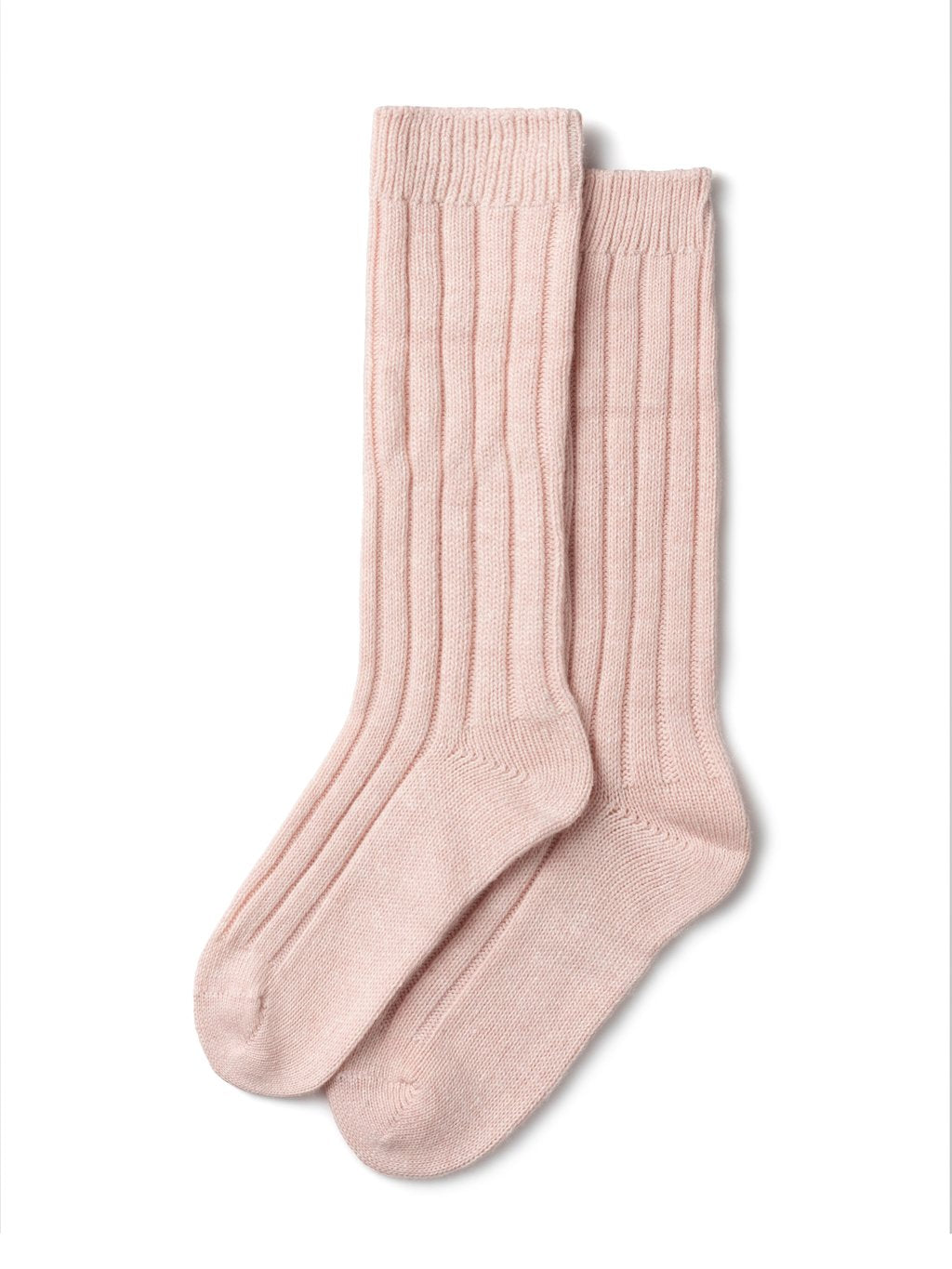 Chalk Cashmere Lounge Socks - Pink